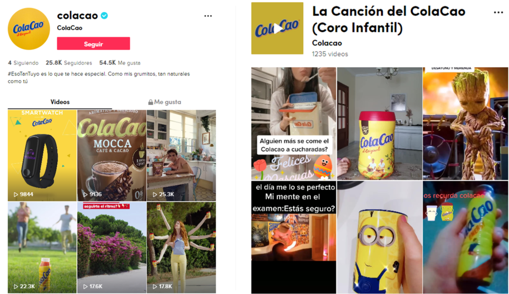 ColaCao, y su estrategia de comunicación en TikTok