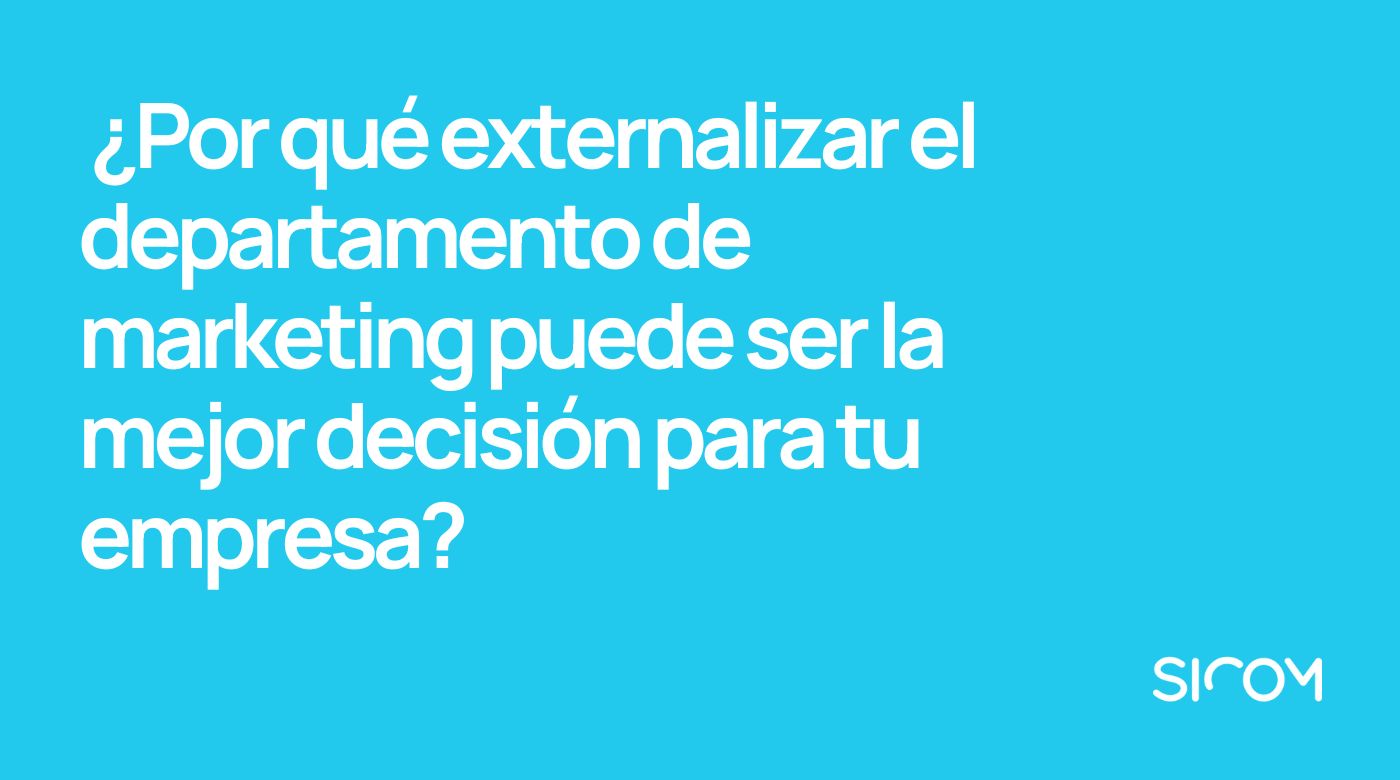 Externalizar el departamento de marketing