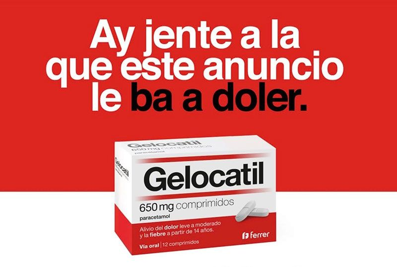 ejemplos de campañas creativas - gelocatil y los diferentes tipos de dolor